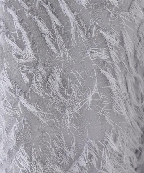 INDIVI（インディヴィ）の「【トレンド素材】シアーカットジャカード キャミワンピース（ワンピース・レディース・ライトグレー/ブラック・38/34/05/15 /13）」の6枚目の写真