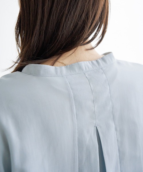 ikka（イッカ）の「【雑誌InRed5月号掲載】シアーバックリボンブラウス（シャツ/ブラウス・レディース・ライトイエロー/チャコールグレー/ダークベージュ/ミント/オフホワイト/スカイブルー・L/M/S）」の14枚目の写真