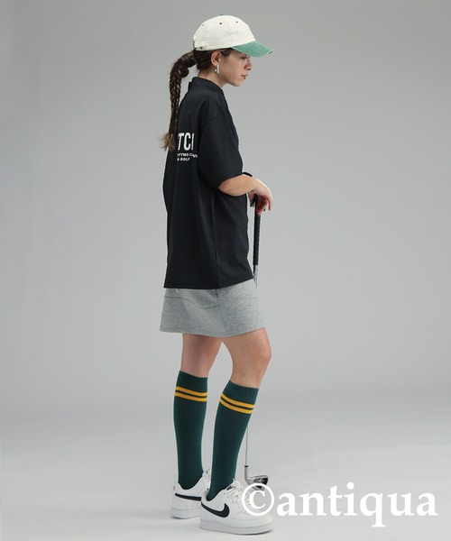 antiqua(アンティカ)の「【STCH】プリント半袖トップス(Tシャツ/カットソー・レディース・ホワイト/ブラック・LXL/ML)」の15枚目の写真