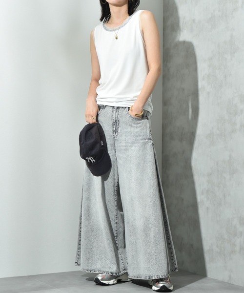 INTERPLANET(インタープラネット)の「アビガイルタンク(タンクトップ・レディース・オフホワイト/グレー/ブラック・FREE)」の17枚目の写真