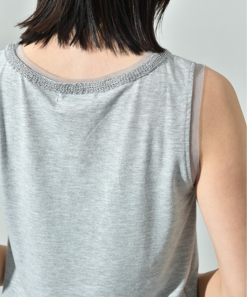 INTERPLANET(インタープラネット)の「アビガイルタンク(タンクトップ・レディース・オフホワイト/グレー/ブラック・FREE)」の10枚目の写真