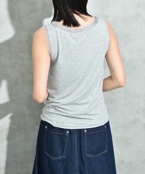 INTERPLANET(インタープラネット)の「アビガイルタンク(タンクトップ・レディース・オフホワイト/グレー/ブラック・FREE)」の14枚目の写真