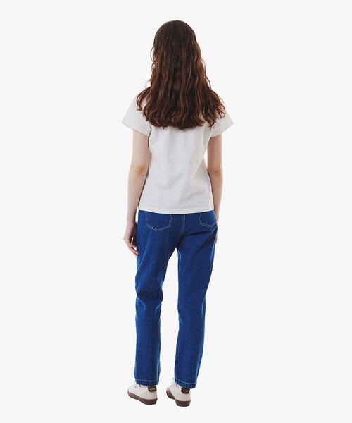 LACOSTE（ラコステ）の「プレーンデニム テーパードパンツ（デニムパンツ・レディース・ブルー/ネイビー・36/34/40/38）」の9枚目の写真