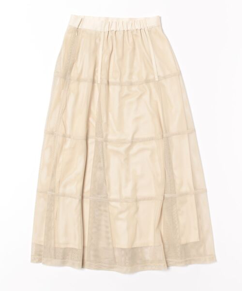 RAW FUDGE(ローファッジ)の「パニエ風メッシュスカート(スカート・レディース・ブラック/ベージュ・M)」の5枚目の写真