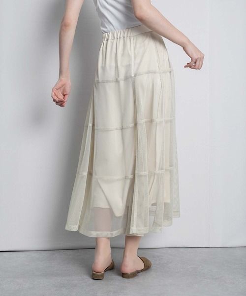 RAW FUDGE(ローファッジ)の「パニエ風メッシュスカート(スカート・レディース・ブラック/ベージュ・M)」の17枚目の写真