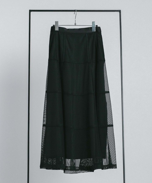 RAW FUDGE(ローファッジ)の「パニエ風メッシュスカート(スカート・レディース・ブラック/ベージュ・M)」の11枚目の写真