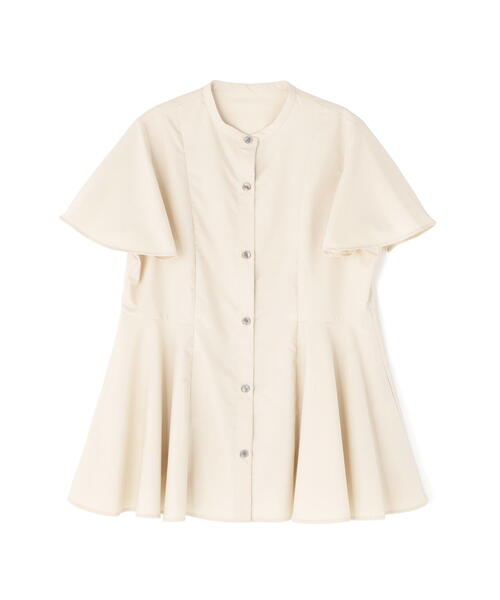 N.（N. Natural Beauty Basic）（エヌエヌナチュラルビューティーベーシック）の「フレアスリーブペプラムブラウス（シャツ/ブラウス・レディース・ベージュ/ブラウン/ライトグリーン・MEDIUM）」の10枚目の写真