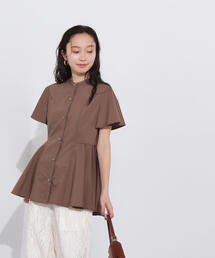 「N.（N. Natural Beauty Basic）」 半袖ブラウス MEDIUM ブラウン レディース N.Natural Beauty Basic 「N.（N. Natural Basic）」 半袖