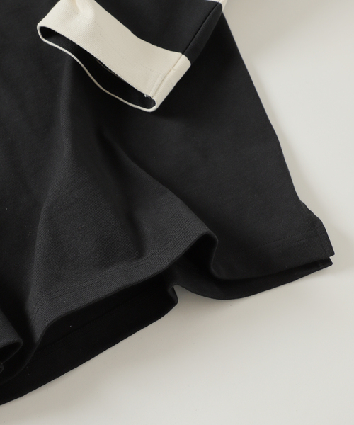 JOURNAL STANDARD J.S HOMESTEAD（ジャーナルスタンダードホームステッド）の「J.S.Homestead / Stead レーサースリーブロンT（Tシャツ/カットソー・メンズ・グリーン/ブラック・MEDIUM/LARGE）」の5枚目の写真