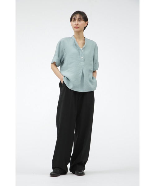 MARGARET HOWELL（マーガレットハウエル）の「SHIRTING LINEN（シャツ/ブラウス・レディース・ブルー系その他3/ブラック/ホワイト・2/1）」の12枚目の写真