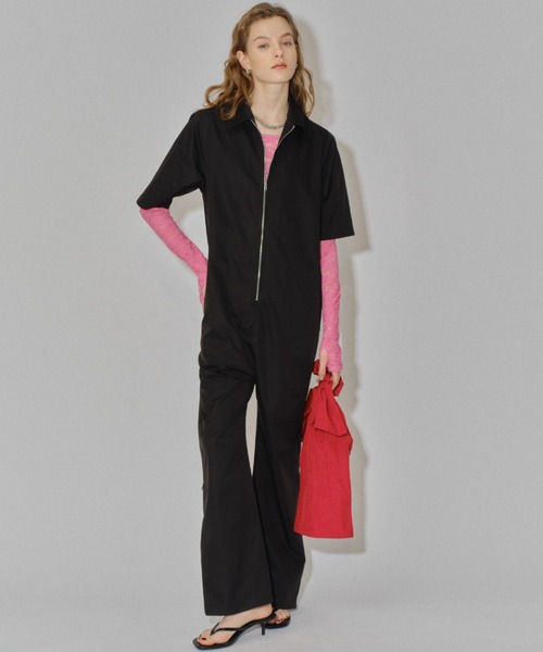 【待望★】 sleeve Short jumpsuit ショートスリーブジャンプスーツ / サロペット・オーバーオール・オールインワン