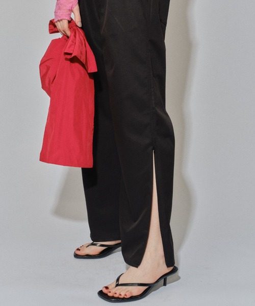 yae(ヤエ)の「Short sleeve jumpsuit / ショートスリーブジャンプスーツ(つなぎ/オールインワン・レディース・ブラック/カーキ・38/36/34)」の10枚目の写真
