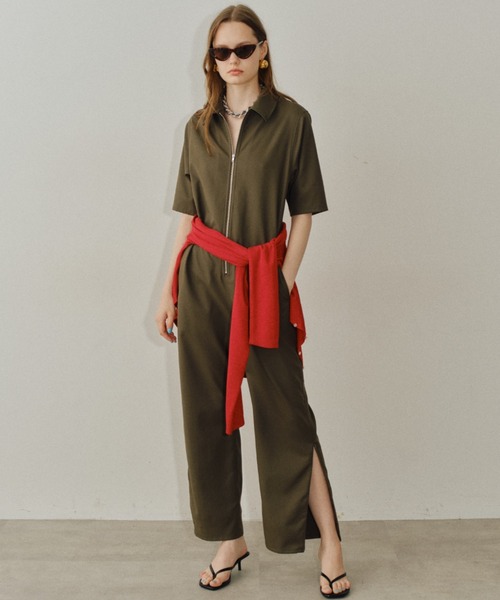 Yae オールインワン つなぎ セール】Short sleeve jumpsuit / ショートスリーブジャンプスーツ