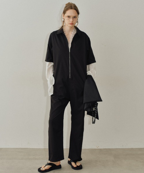 公式の店舗 Short sleeve ショートスリーブジャンプスーツ / jumpsuit サロペット・オーバーオール・オールインワン