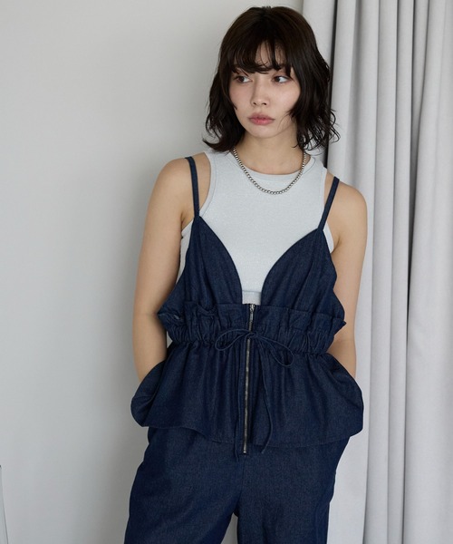 セール】Peplum Jumpsuit ペプラムコンビネゾン（サロペット