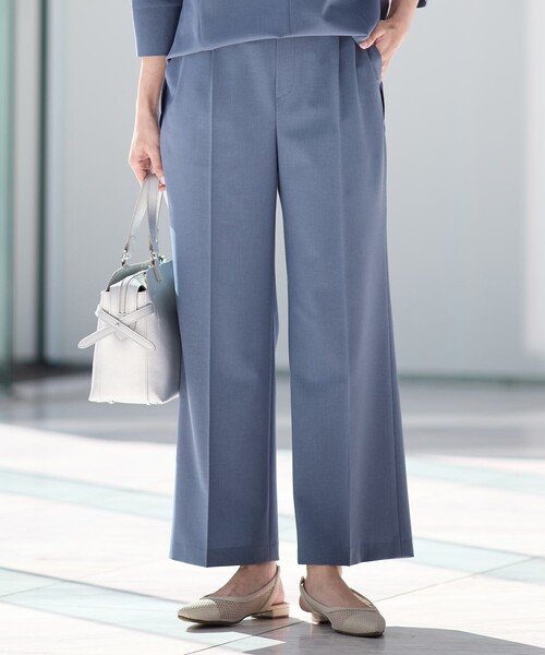 Reflect(リフレクト)の「◆【マシンウォッシュ可/セットアップ可能】ストレートシルエットパンツ(その他パンツ・レディース・ブルー系その他/ネイビー/オリーブ/ブラウン系その他・05/07/11/13/15 /17/09)」の1枚目の写真