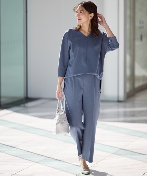 Reflect(リフレクト)の「◆【マシンウォッシュ可/セットアップ可能】ストレートシルエットパンツ(その他パンツ・レディース・ブルー系その他/ネイビー/オリーブ/ブラウン系その他・05/07/11/13/15 /17/09)」の6枚目の写真