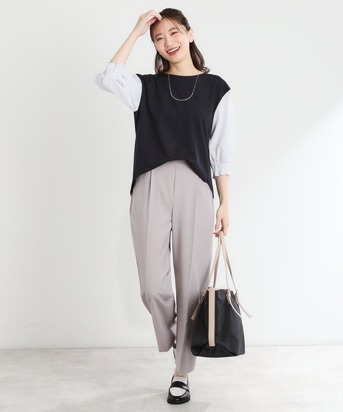 Reflect(リフレクト)の「◆【マシンウォッシュ可/セットアップ可能】ストレートシルエットパンツ(その他パンツ・レディース・ブルー系その他/ネイビー/オリーブ/ブラウン系その他・05/07/11/13/15 /17/09)」の10枚目の写真