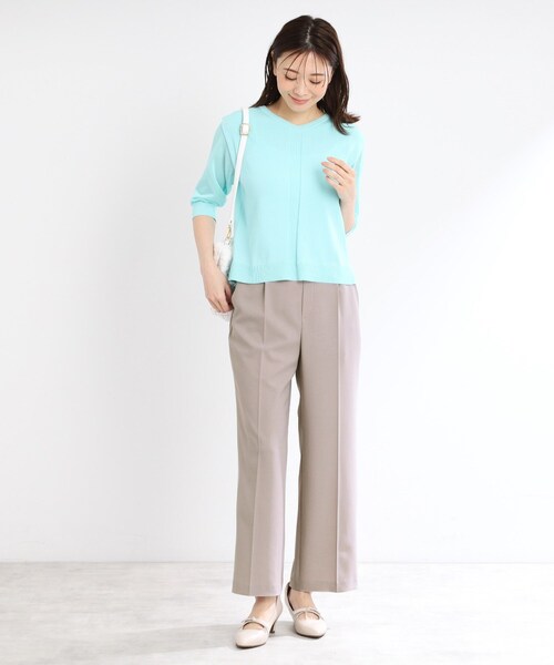 Reflect(リフレクト)の「◆【マシンウォッシュ可/セットアップ可能】ストレートシルエットパンツ(その他パンツ・レディース・ブルー系その他/ネイビー/オリーブ/ブラウン系その他・05/07/11/13/15 /17/09)」の15枚目の写真