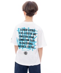 ELEMENT（エレメント）の「ELEMENT キッズ LAYER TAGGING SS YOUTH Tシャツ 【2025年春夏モデル】/エレメントキッズバックプリント半袖Tシャツ（Tシャツ/カットソー）」