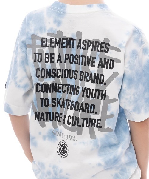ELEMENT（エレメント）の「ELEMENT キッズ LAYER TAGGING SS YOUTH Tシャツ 【2025年春夏モデル】/エレメントキッズバックプリント半袖Tシャツ（Tシャツ/カットソー・キッズ・ブルー系その他/ホワイト/ブラック・SMALL/MEDIUM/LARGE/X-LARGE）」の21枚目の写真