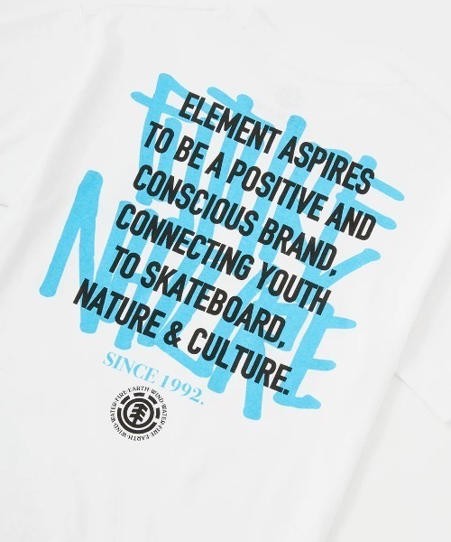 ELEMENT（エレメント）の「ELEMENT キッズ LAYER TAGGING SS YOUTH Tシャツ 【2025年春夏モデル】/エレメントキッズバックプリント半袖Tシャツ（Tシャツ/カットソー・キッズ・ブルー系その他/ホワイト/ブラック・SMALL/MEDIUM/LARGE/X-LARGE）」の8枚目の写真