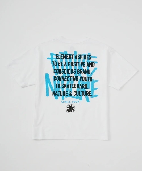 ELEMENT（エレメント）の「ELEMENT キッズ LAYER TAGGING SS YOUTH Tシャツ 【2025年春夏モデル】/エレメントキッズバックプリント半袖Tシャツ（Tシャツ/カットソー・キッズ・ブルー系その他/ホワイト/ブラック・SMALL/MEDIUM/LARGE/X-LARGE）」の12枚目の写真
