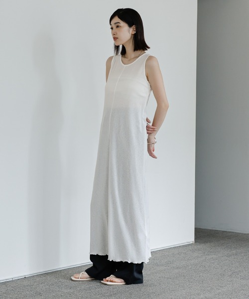 select MOCA Et(セレクトモカエト)の「【Et】Sheer Cut-Out Sleeveless One-Piece(ワンピース・レディース・ホワイト/ブラック/ブラウン・FREE)」の11枚目の写真