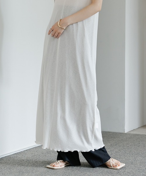 select MOCA Et(セレクトモカエト)の「【Et】Sheer Cut-Out Sleeveless One-Piece(ワンピース・レディース・ホワイト/ブラック/ブラウン・FREE)」の10枚目の写真