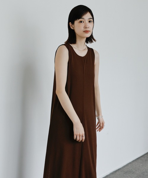 select MOCA Et(セレクトモカエト)の「【Et】Sheer Cut-Out Sleeveless One-Piece(ワンピース・レディース・ホワイト/ブラック/ブラウン・FREE)」の16枚目の写真