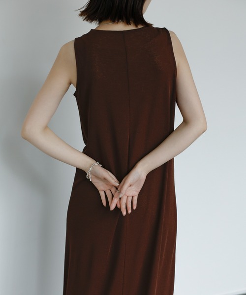 select MOCA Et(セレクトモカエト)の「【Et】Sheer Cut-Out Sleeveless One-Piece(ワンピース・レディース・ホワイト/ブラック/ブラウン・FREE)」の20枚目の写真