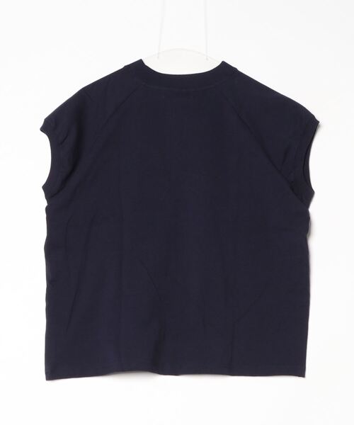 BEVERLY HILLS POLO CLUB(ビバリーヒルズポロクラブ)の「【BEVERLY HILLS POLO CLUB/ビバリーヒルズポロクラブ】 モックネックラグランハーフスリーブTシャツ(Tシャツ/カットソー・レディース・ネイビー/スミクロ/ブラック系その他/ネイビー系/サックスブルー/アイボリー・M)」の20枚目の写真