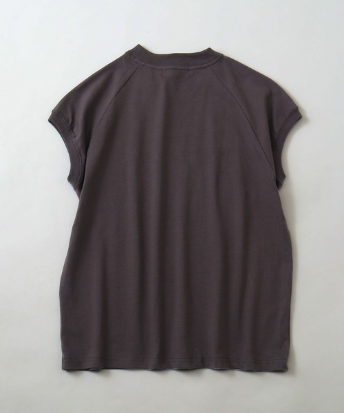 BEVERLY HILLS POLO CLUB(ビバリーヒルズポロクラブ)の「【BEVERLY HILLS POLO CLUB/ビバリーヒルズポロクラブ】 モックネックラグランハーフスリーブTシャツ(Tシャツ/カットソー・レディース・ネイビー/スミクロ/ブラック系その他/ネイビー系/サックスブルー/アイボリー・M)」の13枚目の写真