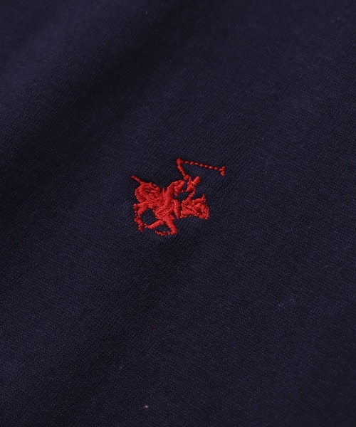 BEVERLY HILLS POLO CLUB(ビバリーヒルズポロクラブ)の「【BEVERLY HILLS POLO CLUB/ビバリーヒルズポロクラブ】 モックネックラグランハーフスリーブTシャツ(Tシャツ/カットソー・レディース・ネイビー/スミクロ/ブラック系その他/ネイビー系/サックスブルー/アイボリー・M)」の18枚目の写真