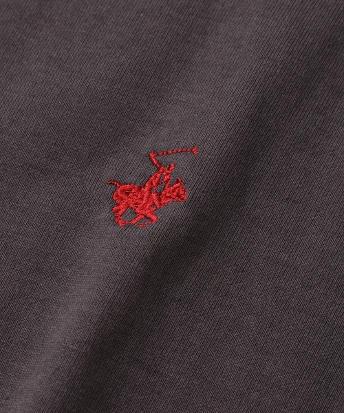 BEVERLY HILLS POLO CLUB(ビバリーヒルズポロクラブ)の「【BEVERLY HILLS POLO CLUB/ビバリーヒルズポロクラブ】 モックネックラグランハーフスリーブTシャツ(Tシャツ/カットソー・レディース・ネイビー/スミクロ/ブラック系その他/ネイビー系/サックスブルー/アイボリー・M)」の11枚目の写真