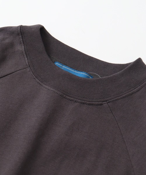 BEVERLY HILLS POLO CLUB(ビバリーヒルズポロクラブ)の「【BEVERLY HILLS POLO CLUB/ビバリーヒルズポロクラブ】 モックネックラグランハーフスリーブTシャツ(Tシャツ/カットソー・レディース・ネイビー/スミクロ/ブラック系その他/ネイビー系/サックスブルー/アイボリー・M)」の14枚目の写真