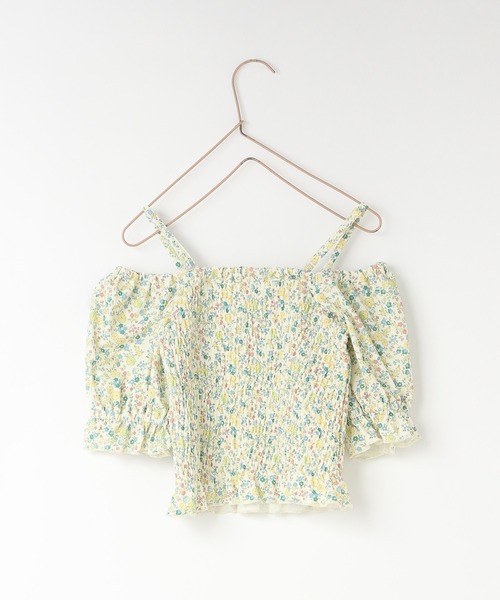 LOWRYS FARM(ローリーズファーム)の「シャーリングパフSWIM 323896(水着・キッズ・ピンク/グリーン/ブラック・130cm/120cm/110cm)」の15枚目の写真