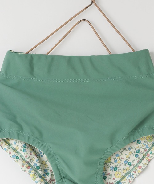 LOWRYS FARM(ローリーズファーム)の「シャーリングパフSWIM 323896(水着・キッズ・ピンク/グリーン/ブラック・130cm/120cm/110cm)」の18枚目の写真