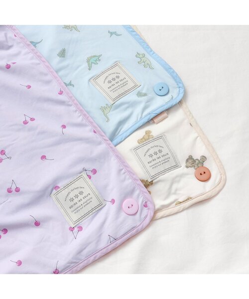 apres les cours（アプレレクール）の「【2WAY】ひんやりブランケット（ブランケット・キッズ・ピンク/アイボリー/サックスブルー・FREE）」の5枚目の写真