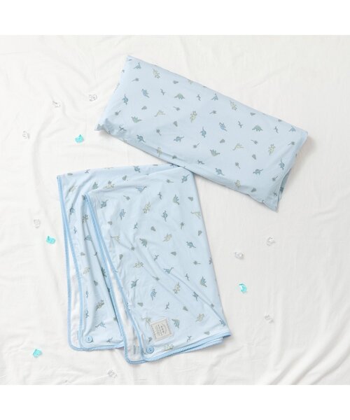 apres les cours（アプレレクール）の「【2WAY】ひんやりブランケット（ブランケット・キッズ・ピンク/アイボリー/サックスブルー・FREE）」の8枚目の写真