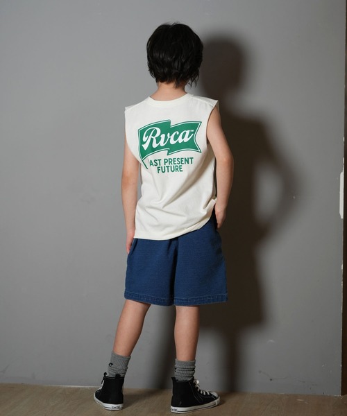RVCA(ルーカ)の「RVCA/ルーカ ONSHORE TT キッズ タンクトップ BF04E-254(タンクトップ・キッズ・ホワイト/ブラック・140cm/150cm/130cm/160cm)」の4枚目の写真