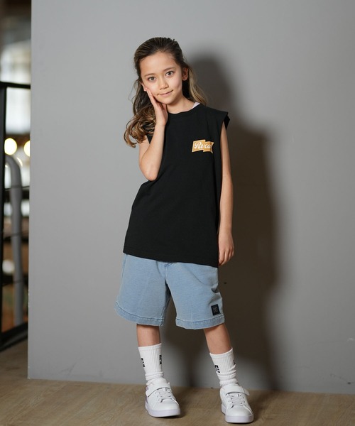 RVCA(ルーカ)の「RVCA/ルーカ ONSHORE TT キッズ タンクトップ BF04E-254(タンクトップ・キッズ・ホワイト/ブラック・140cm/150cm/130cm/160cm)」の6枚目の写真
