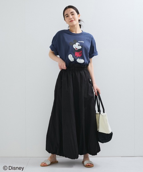 le cercle ADAM ET ROPE'(ルセルクルアダムエロペ)の「【GOOD ROCK SPEED】Mickey Mouse/プリントTシャツ(Tシャツ/カットソー・レディース・ネイビー/ホワイト/ライトグレー・FREE)」の5枚目の写真