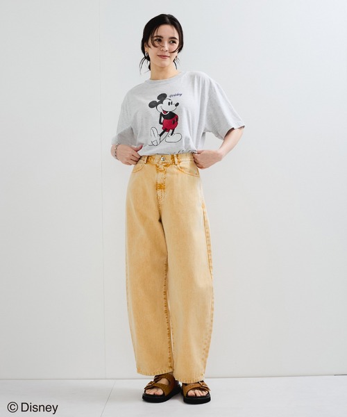 le cercle ADAM ET ROPE'(ルセルクルアダムエロペ)の「【GOOD ROCK SPEED】Mickey Mouse/プリントTシャツ(Tシャツ/カットソー・レディース・ネイビー/ホワイト/ライトグレー・FREE)」の6枚目の写真