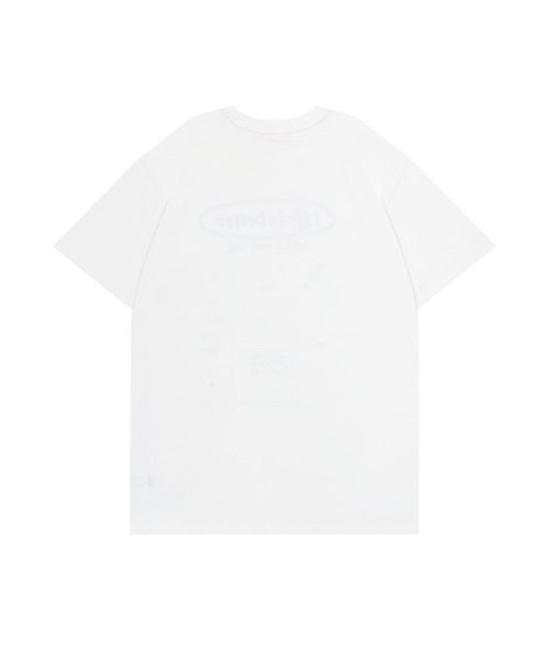 Honey Cinnamon(ハニーシナモン)の「white dog プリントTシャツ(Tシャツ/カットソー・レディース・サックスブルー/ホワイト・FREE)」の15枚目の写真