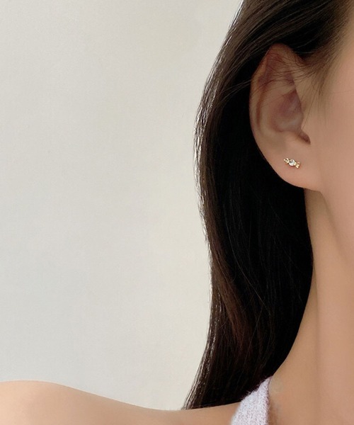 yu-ka(ユーカ)の「YU-KA:キャンディーデザインミニピアス Candee design mini pierce(ピアス(両耳用)・レディース・ゴールド/シルバー・FREE)」の4枚目の写真