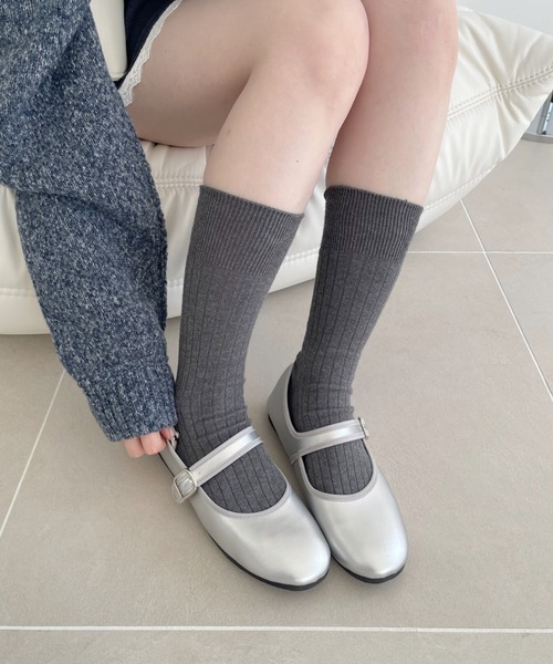 U.S. POLO ASSN.(ユーエスポロアッスン)の「【U.S. POLO ASSN】メリージェーン(バレエシューズ・レディース・シルバー/ブラック/ブラウン・S/M/L)」の3枚目の写真