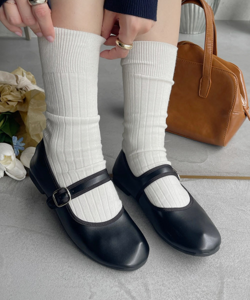 U.S. POLO ASSN.(ユーエスポロアッスン)の「【U.S. POLO ASSN】メリージェーン(バレエシューズ・レディース・シルバー/ブラック/ブラウン・S/M/L)」の2枚目の写真