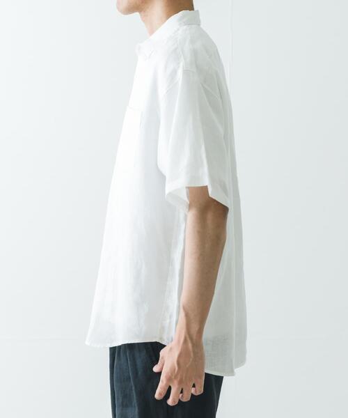 URBAN RESEARCH(アーバンリサーチ)の「LINEN SHORT-SLEEVE SHIRTS(シャツ/ブラウス・メンズ・ブルー系その他/ホワイト/ブラウン/ブルー・SMALL/MEDIUM/LARGE)」の11枚目の写真