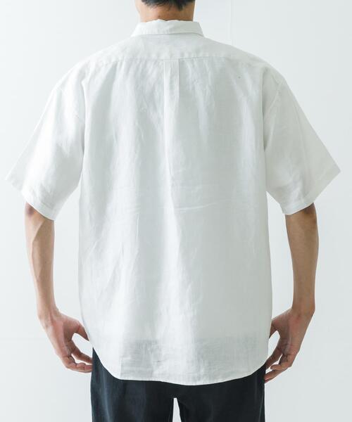 URBAN RESEARCH(アーバンリサーチ)の「LINEN SHORT-SLEEVE SHIRTS(シャツ/ブラウス・メンズ・ブルー系その他/ホワイト/ブラウン/ブルー・SMALL/MEDIUM/LARGE)」の12枚目の写真